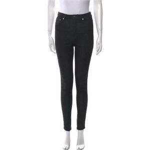 blk dnm jeans Authentic Solid Black High Rise Skinny Denim 25